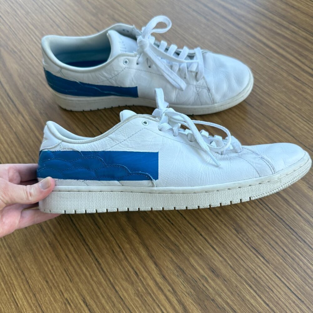 Nike Air Jordan 1 Low Centre Court | White/Military Blue Sail | Size 11